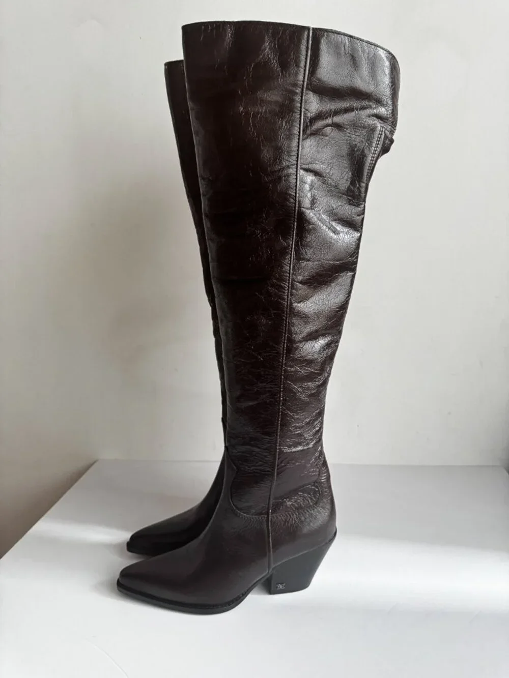 Anthropologie Sam Edelman Julee Boots Over the knee aArk Chocolate Brown 8